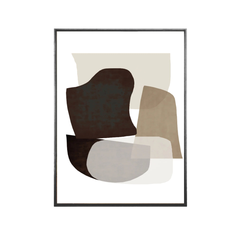 Quadro Black and Bege Forms 2 - Tony Marini - 24x30cm , 40x50cm , 50x70cm e 70x90cm