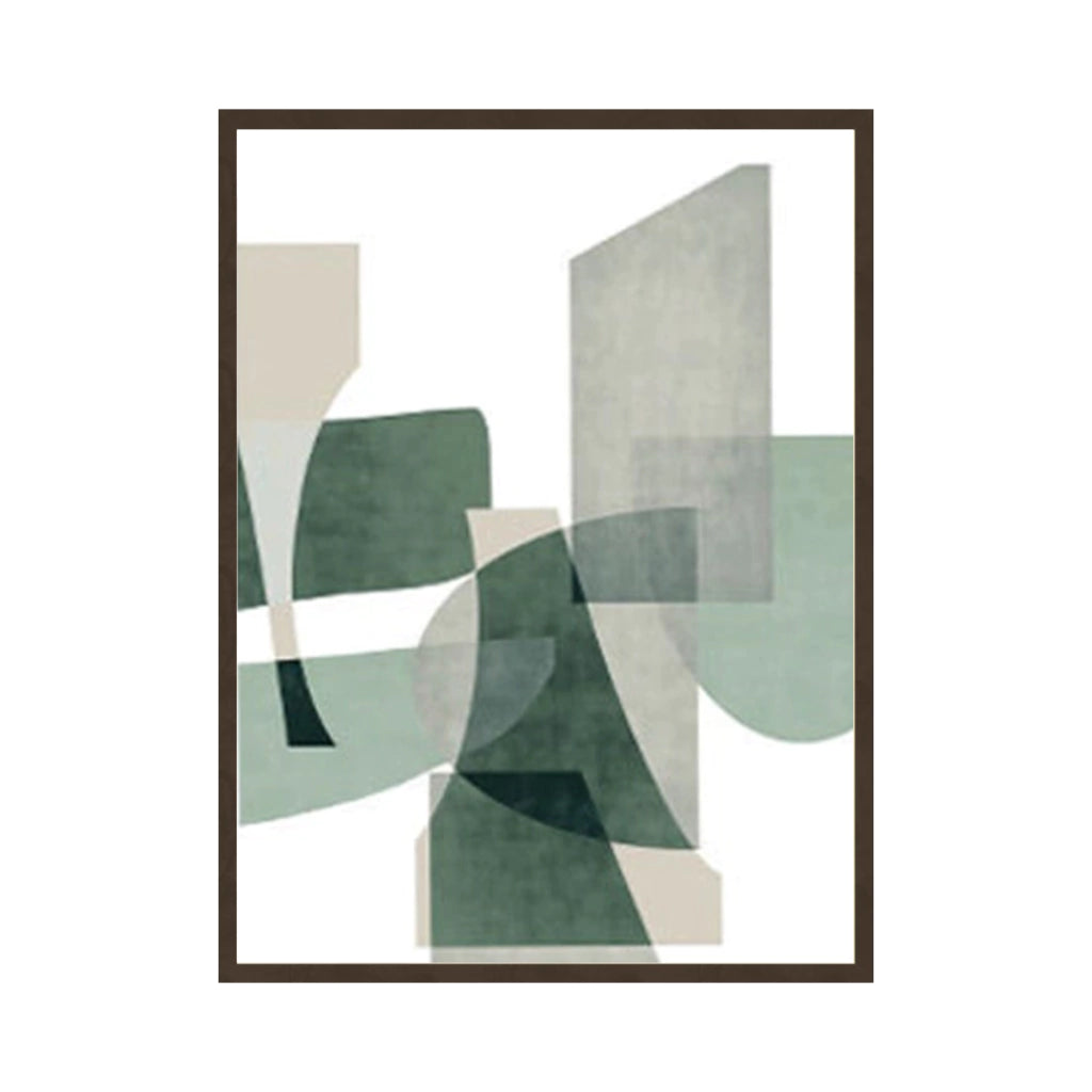 Quadro Geometric Green 3 - Tony Marini - 24x30cm , 40x50cm , 50x70cm e 70x90cm