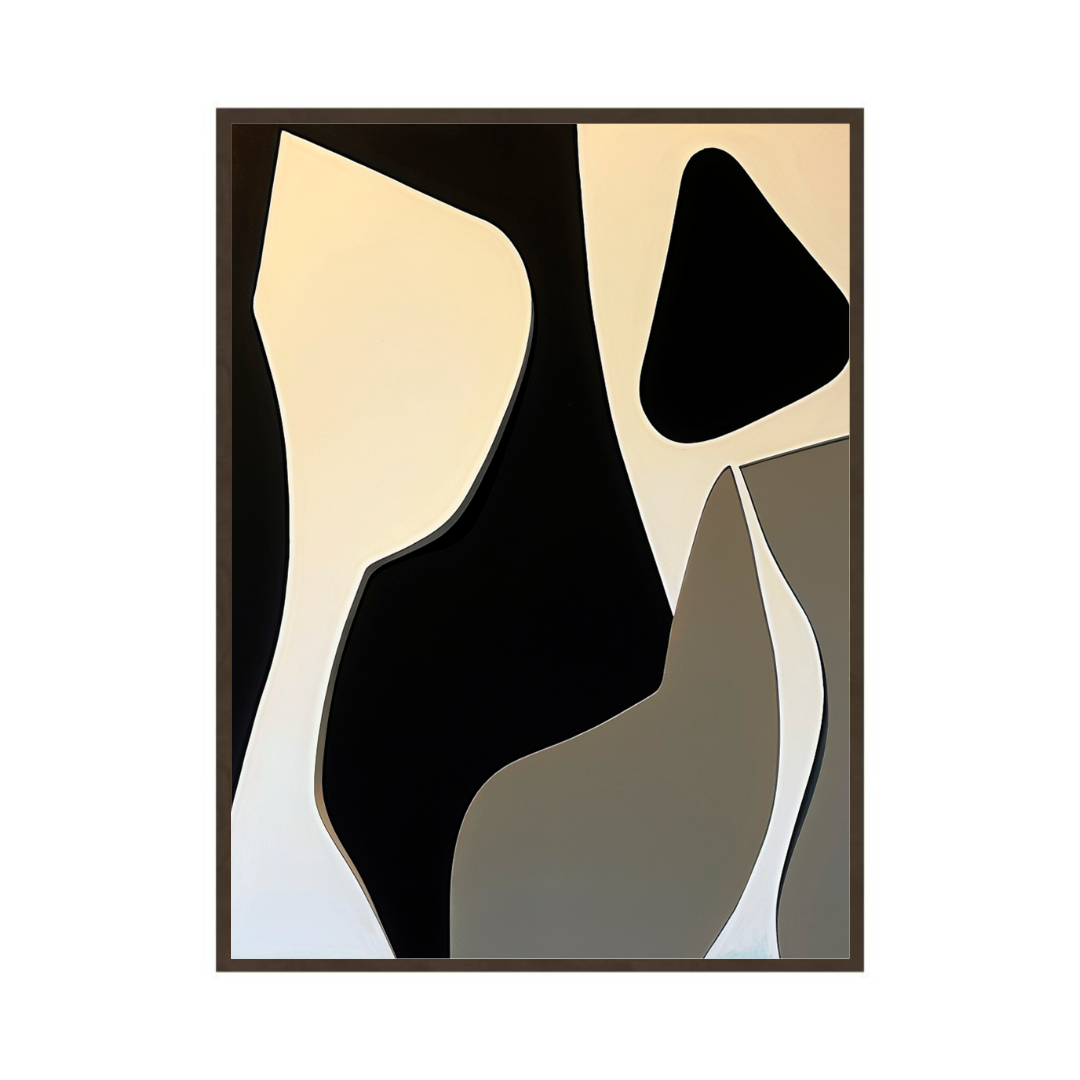 Quadro Black and Forms 4 - 24x30cm , 40x50cm , 50x70cm e 70x90cm