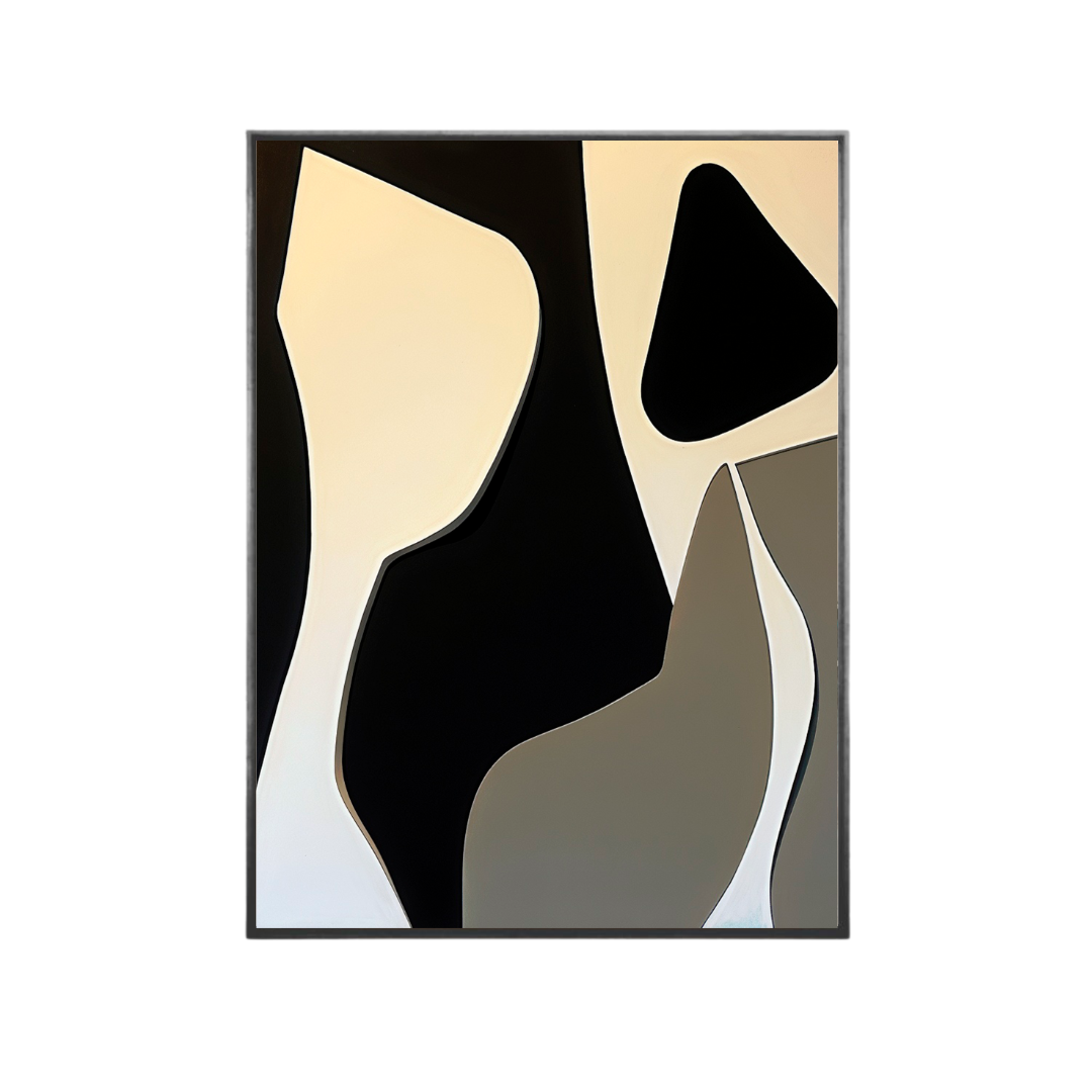 Quadro Black and Forms 4 - 24x30cm , 40x50cm , 50x70cm e 70x90cm