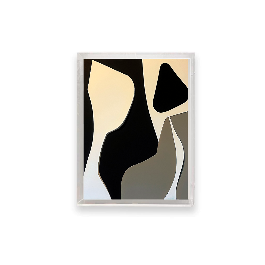 Quadro Black and Forms 4 - 24x30cm , 40x50cm , 50x70cm e 70x90cm