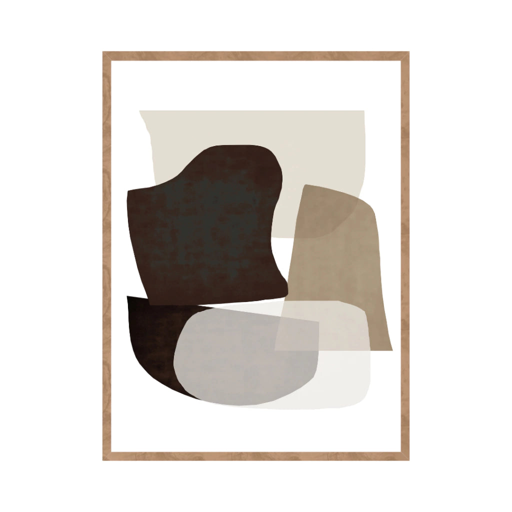 Quadro Black and Bege Forms 2 - Tony Marini - 24x30cm , 40x50cm , 50x70cm e 70x90cm