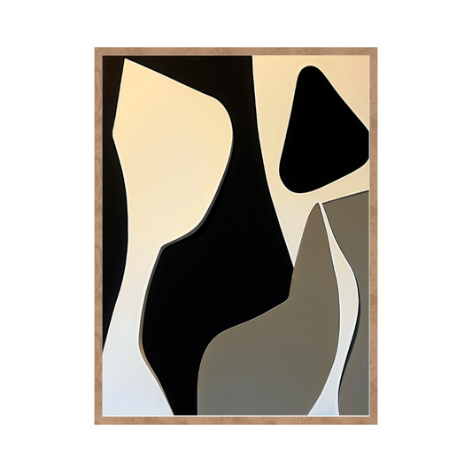 Quadro Black and Forms 4 - 24x30cm , 40x50cm , 50x70cm e 70x90cm