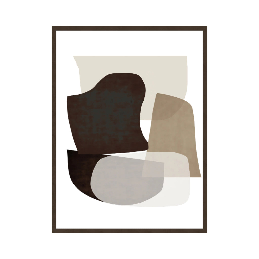 Quadro Black and Bege Forms 2 - Tony Marini - 24x30cm , 40x50cm , 50x70cm e 70x90cm