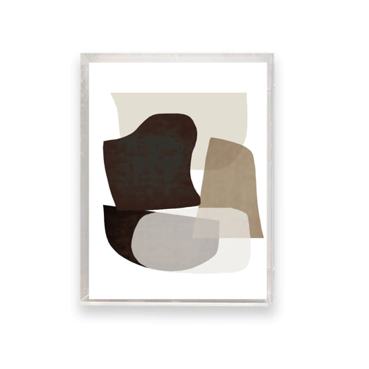 Quadro Black and Bege Forms 2 - Tony Marini - 24x30cm , 40x50cm , 50x70cm e 70x90cm