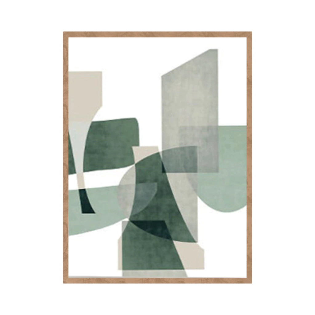 Quadro Geometric Green 3 - Tony Marini - 24x30cm , 40x50cm , 50x70cm e 70x90cm